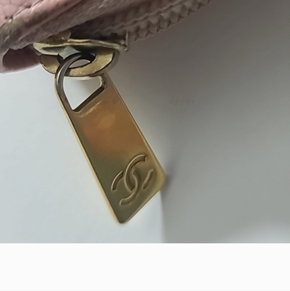 Chanel Pink  Caviar Zip Around Wallet - Picture 5 of 12